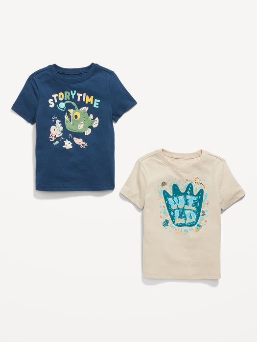 2-Pack Unisex Graphic T-Shirt for Toddler