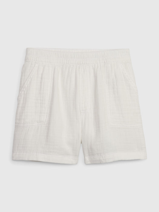 Kids Crinkle Gauze Pull-On Shorts