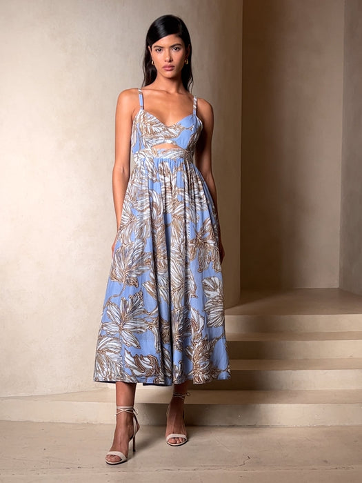 Isa Cotton-Silk Dress