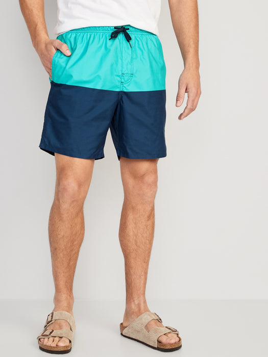 Printed Swim Trunks -- 7-inch inseam
