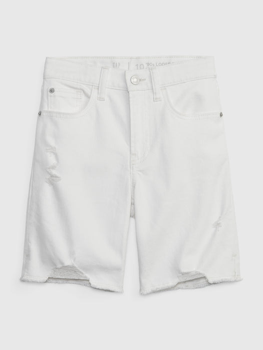 Kids High Rise Bermuda Shorts with Washwell