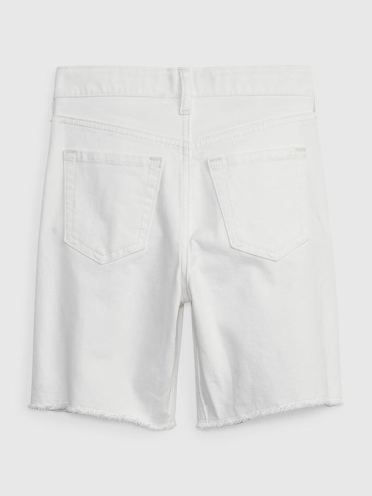Kids High Rise Bermuda Shorts with Washwell