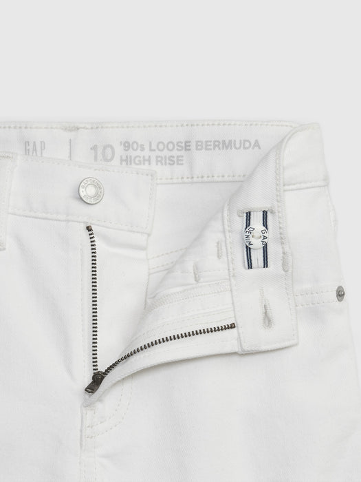 Kids High Rise Bermuda Shorts with Washwell