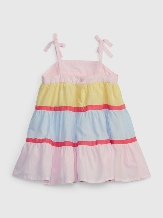 Baby Colorblock Tiered Dress