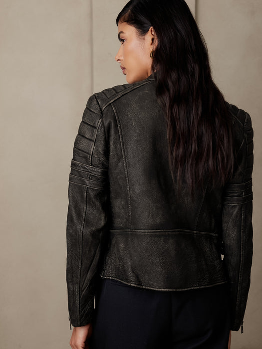 Leather Moto Jacket