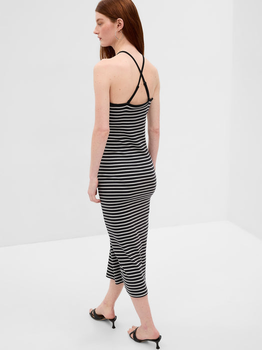 Modern Convertible Strap Midi Dress