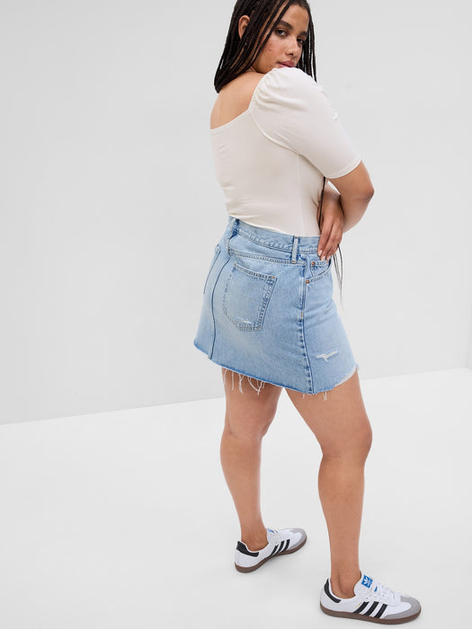 Puff Sleeve Ruched T-Shirt