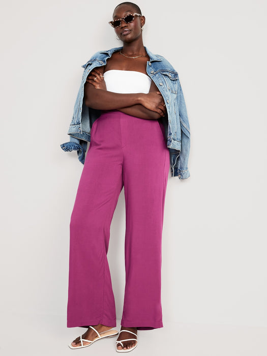 High-Waisted Playa Soft-Spun Wide-Leg Pants for Women