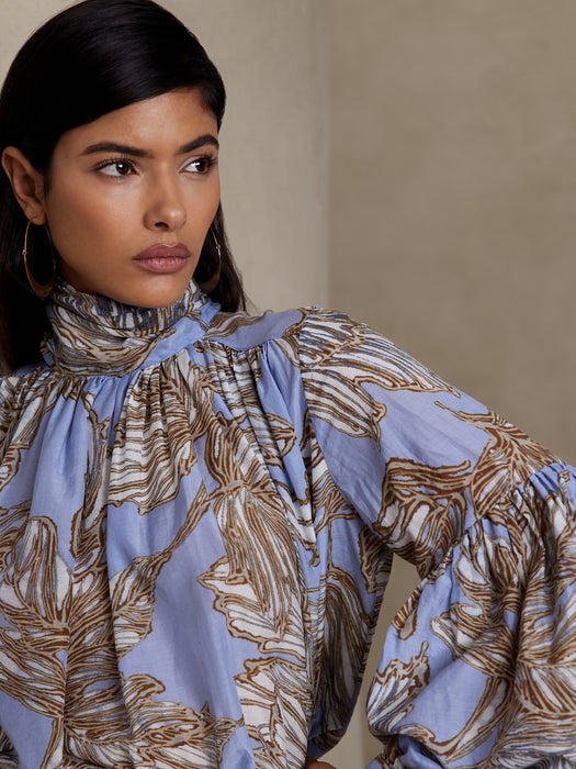 Natali Cotton-Silk Blouse