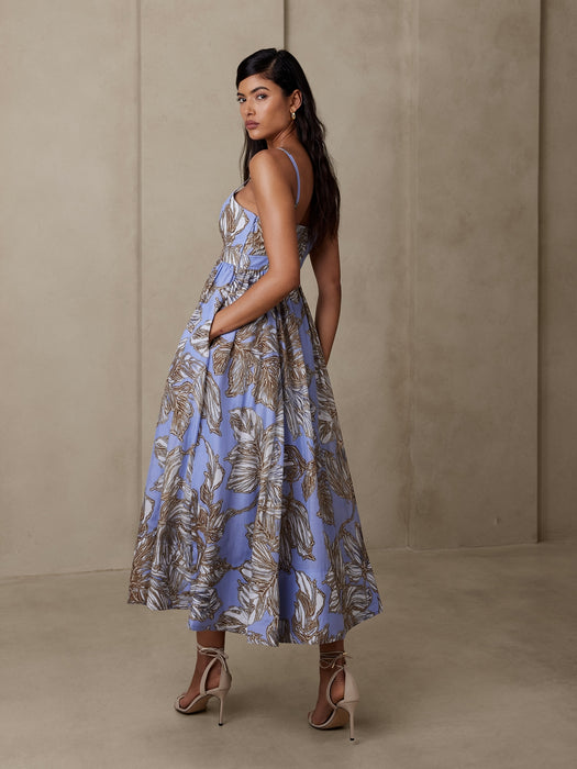 Isa Cotton-Silk Dress