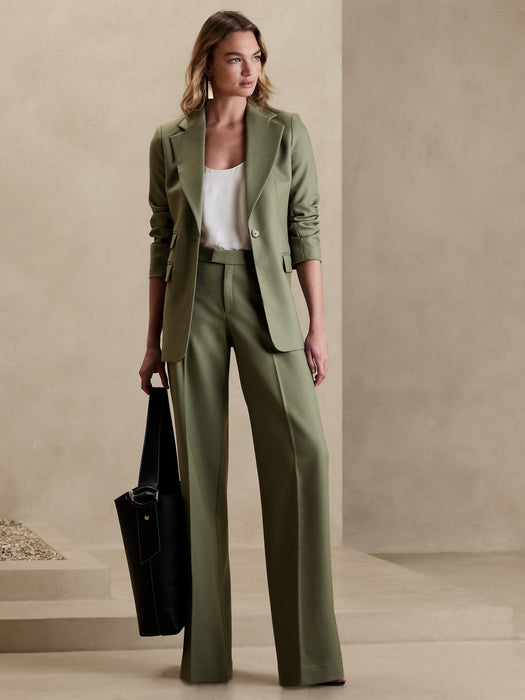 Lido Wide-Leg Italian Wool Pant