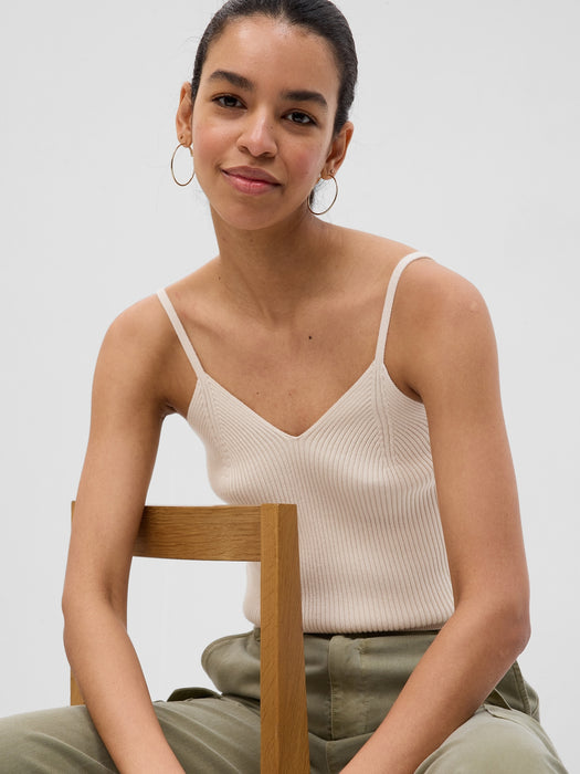 Rib Sweater Tank Top