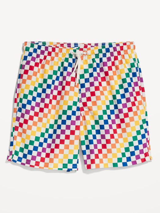Printed Swim Trunks --7-inch inseam