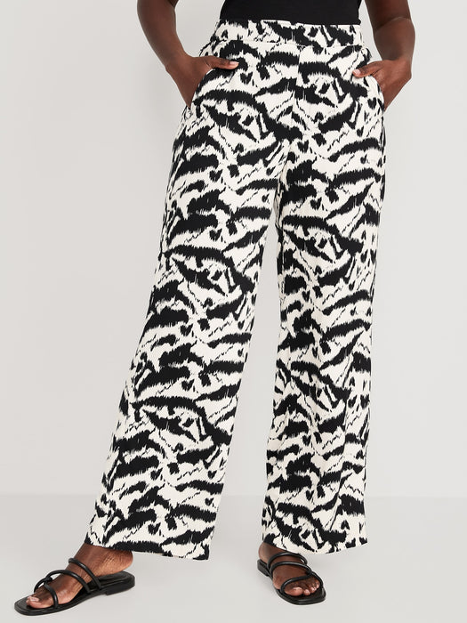 High-Waisted Playa Soft-Spun Wide-Leg Pants for Women