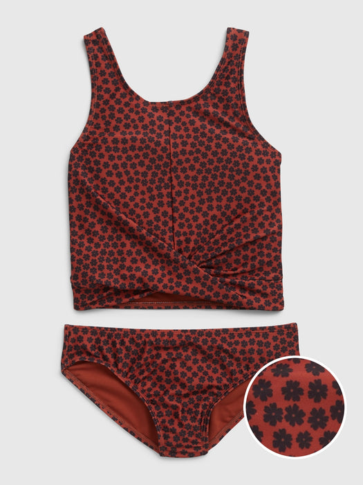 Kids Recycled Tankini Swim Two-Piece
