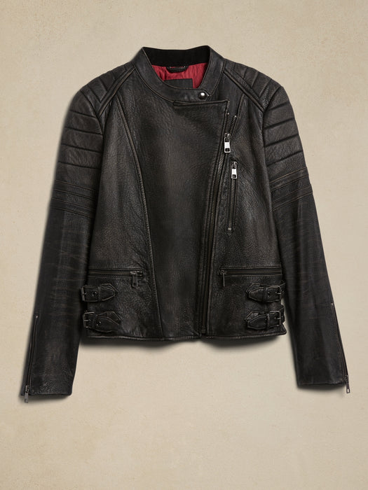 Leather Moto Jacket