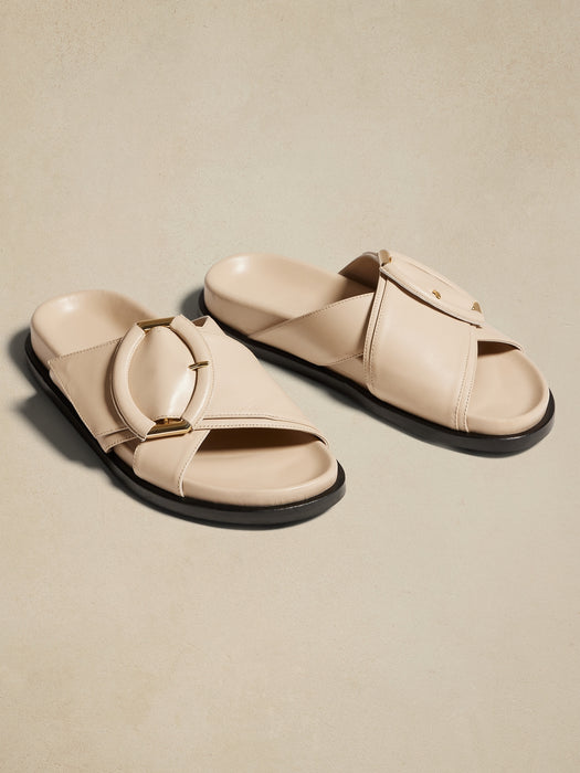 Ravello Leather Slide