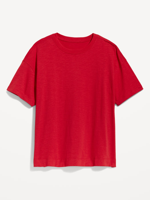Vintage Slub-Knit T-Shirt for Women