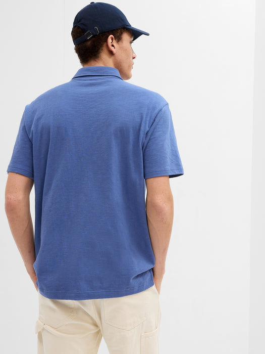 Slub Pocket Polo Shirt