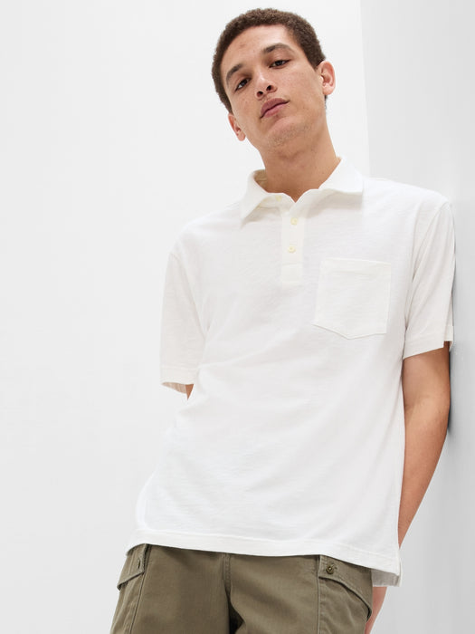 Slub Pocket Polo Shirt