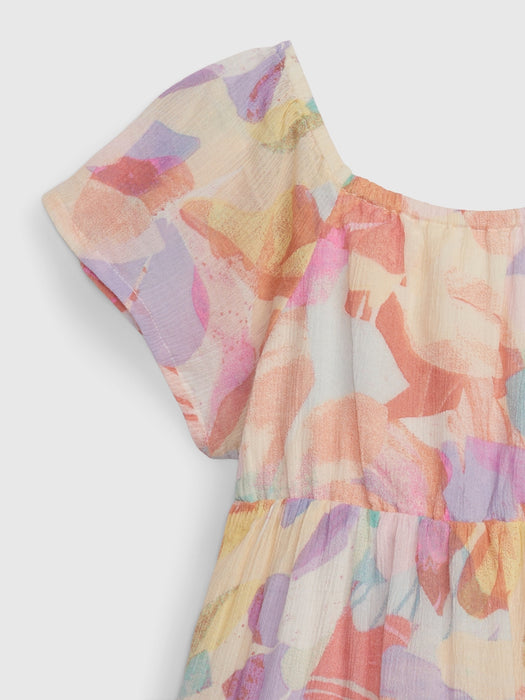 Toddler Floral Tiered Dress