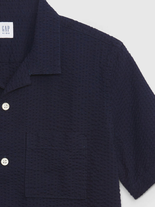 Kids Seersucker Shirt