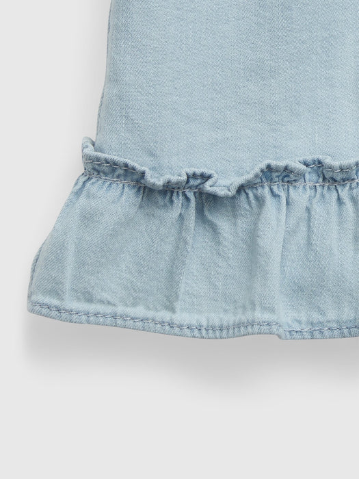 Baby Ruffle Denim Outfit Set with Washwell