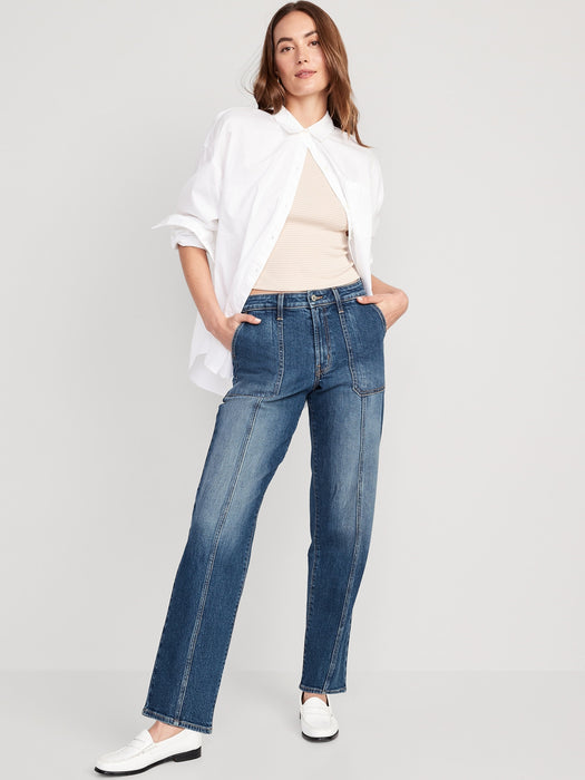 High-Waisted OG Loose Utility Jeans