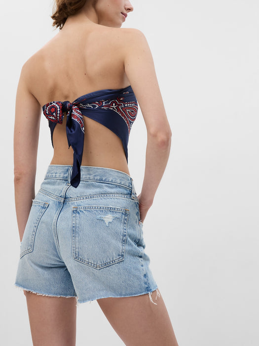 4" Low Rise Stride Denim Shorts