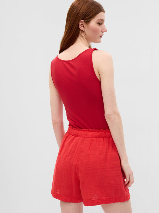 Crinkle Gauze Shorts