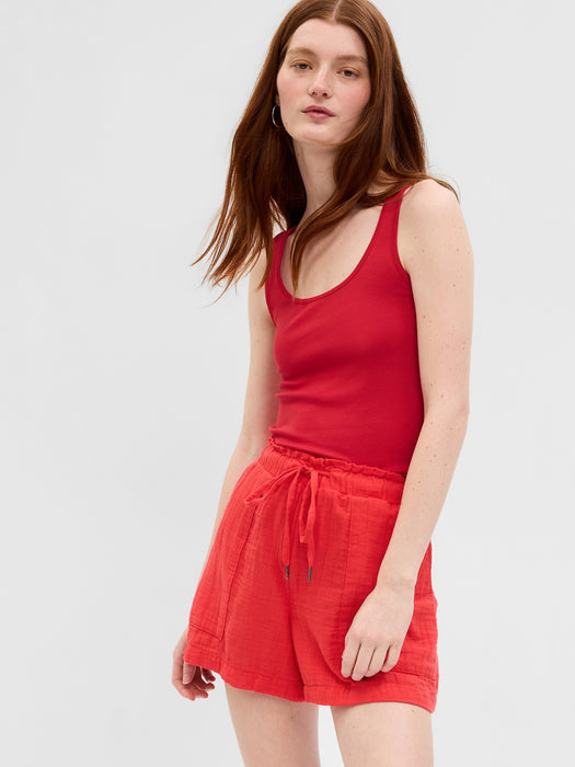 Crinkle Gauze Shorts