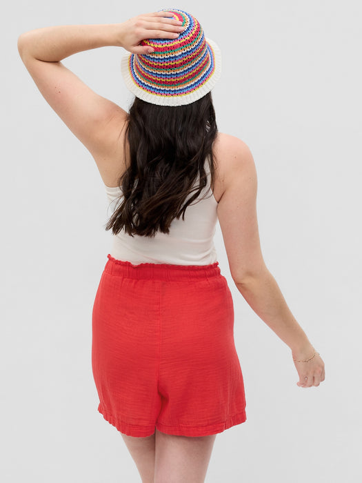 Crinkle Gauze Shorts