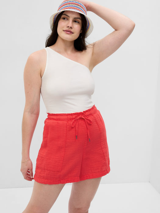 Crinkle Gauze Shorts