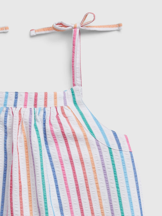 Kids 100% Recycled Seersucker PJ Shorts Set