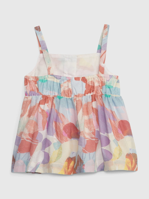 Toddler Floral Peplum Tank Top