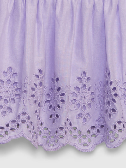 Toddler Eyelet Peplum Tank Top