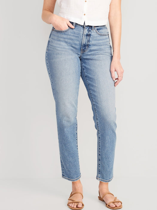 Curvy High-Waisted OG Straight Ankle Jeans for Women