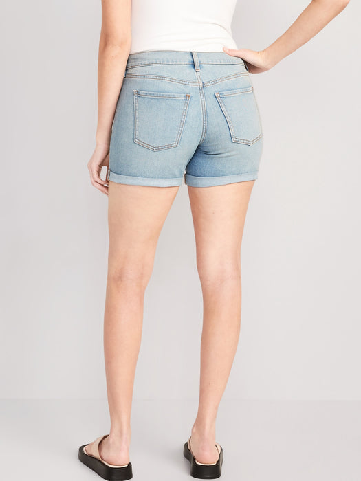 Mid-Rise Wow Jean Shorts for Women -- 5-inch inseam