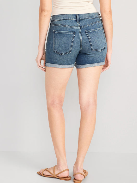 Mid-Rise Wow Jean Shorts for Women -- 5-inch inseam