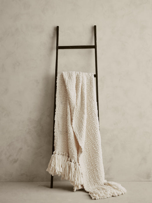 Hand-Carded Merino Throw Blanket