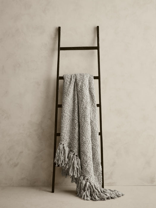 Hand-Carded Merino Throw Blanket