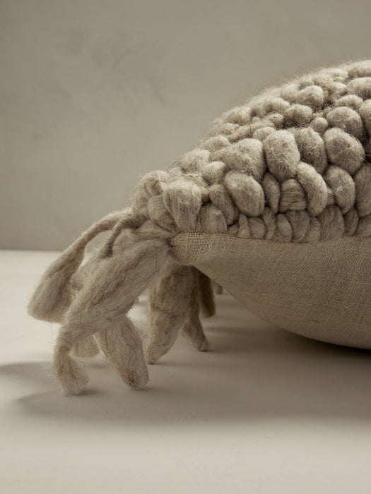 Hand-Carded Merino Pillow