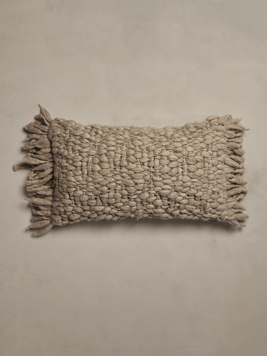Hand-Carded Merino Pillow
