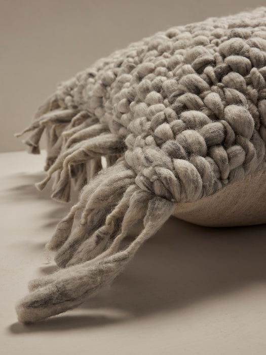 Hand-Carded Merino Pillow