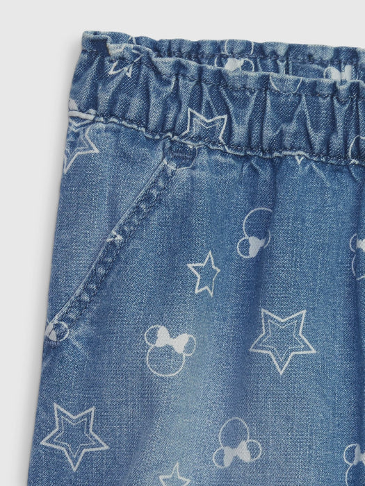 babyGap &#124 Disney Minnie Mouse Denim Pull-On Shorts with Washwell