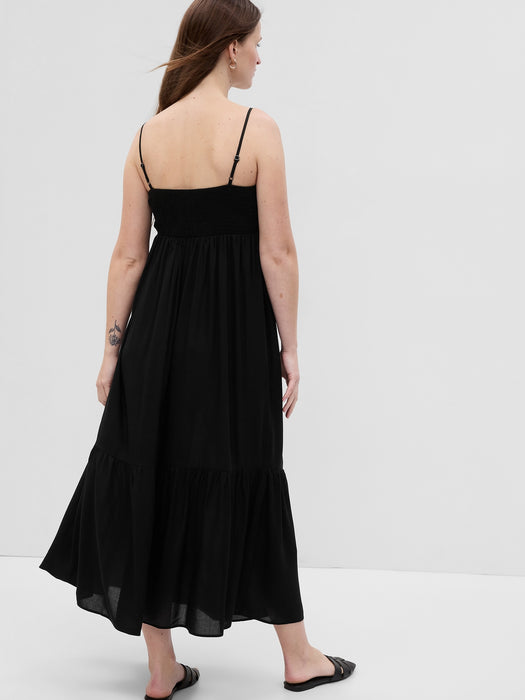 Maternity Smocked Maxi Dress