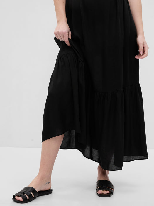 Maternity Smocked Maxi Dress