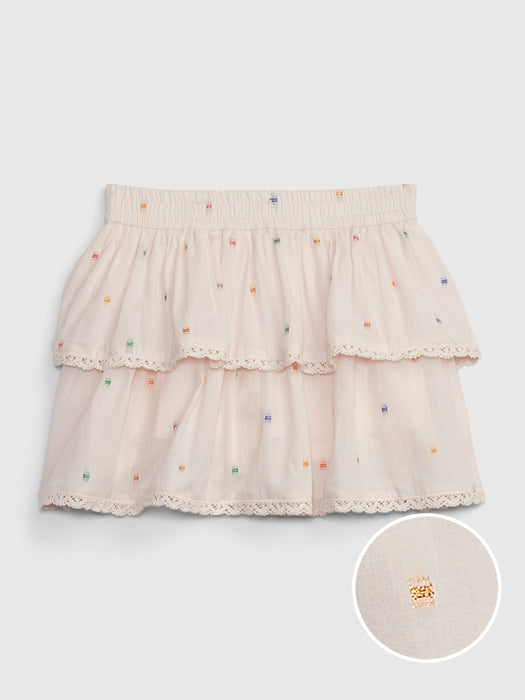 Toddler Shiny Tiered Skirt