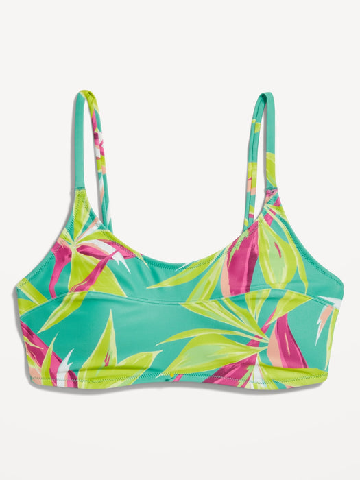 Scoop-Neck Bikini Swim Top