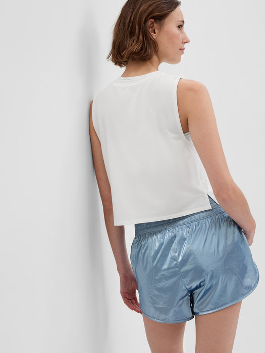 GapFit  Breathe Cropped Muscle Tank Top